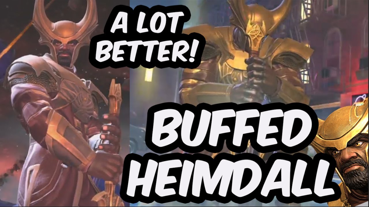 Buffed Heimdall LIVE GAMEPLAY - A LOT BETTER?!? RAMP UP GOD TIER?!? - Marvel Contest of Champions