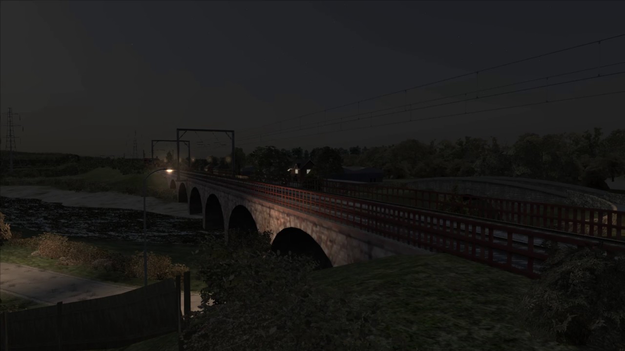 90019 + 90028 race over Wyre Viaduct on the Caledonian Sleeper