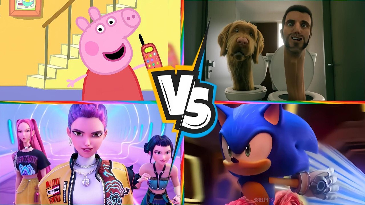 PEPPA PIG.EXE 🆚Siren Head 🆚Kpop demon hunter 🆚Sonic  🎶 Tiles Hop EDM Rush