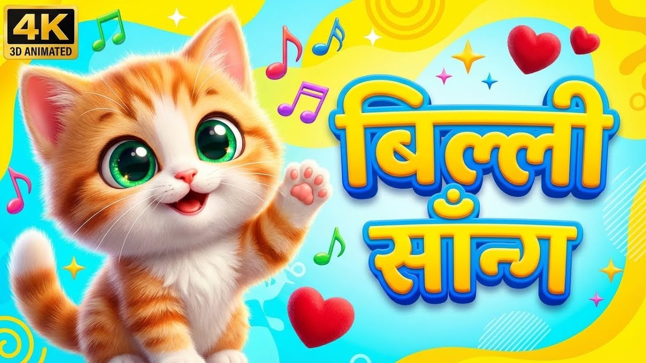 Billi Billi 😺 | Cute Cat Song for Kids | Meow Meow Nursery Rhyme | Surabhi Abc Kids Tv