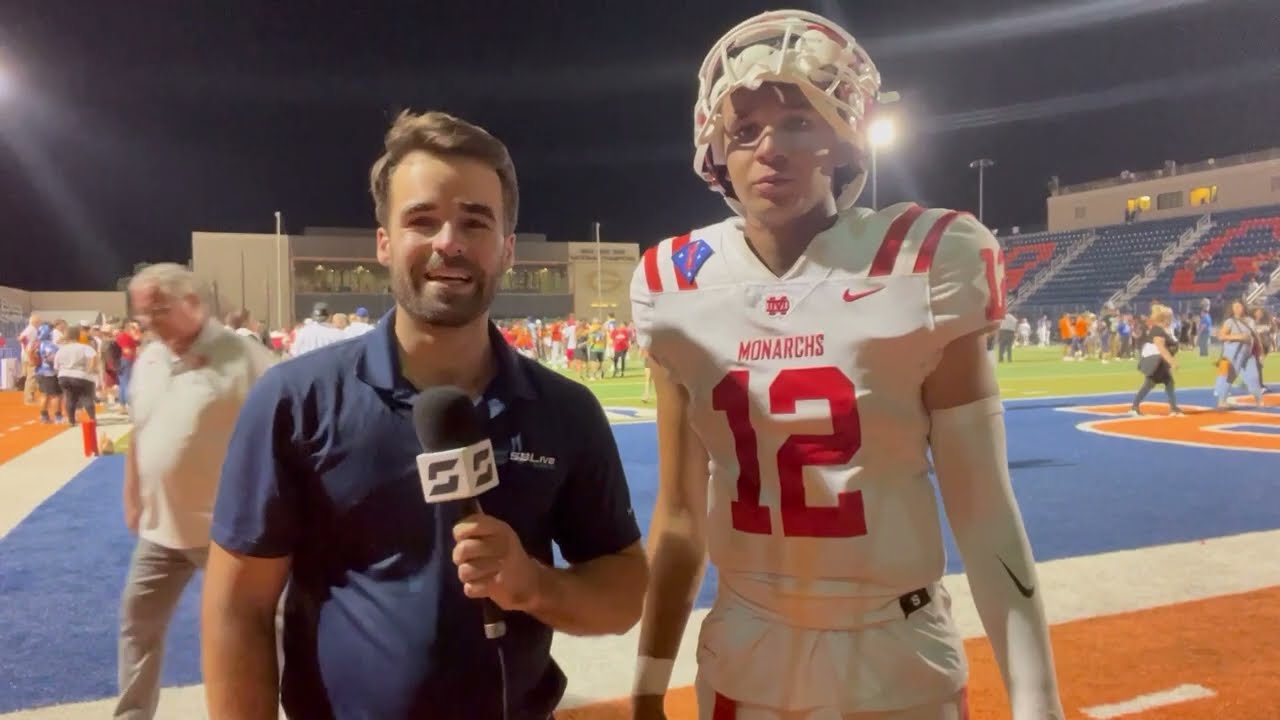 Mater Dei quarterback Elijah Brown discusses 24-21 win over Bishop Gorman