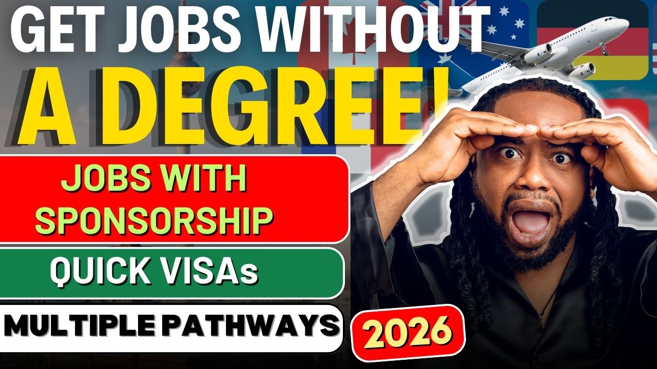 Easiest Way to Get Jobs Abroad Without a Degree!