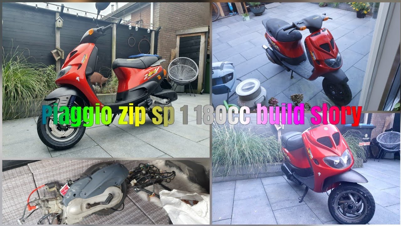 PIAGGIO ZIP SP 1 180CC BUILD STORY PART 1 / EEN PIAGGIO ZIP SP 1 180CC BOUWEN IN 7 MINUTEN