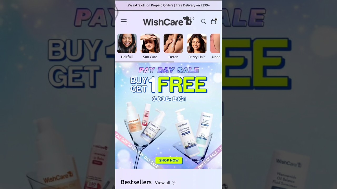 Wishcare products BUY1 GET1 FREE #shorts #wishcare #offer #youtubeshorts