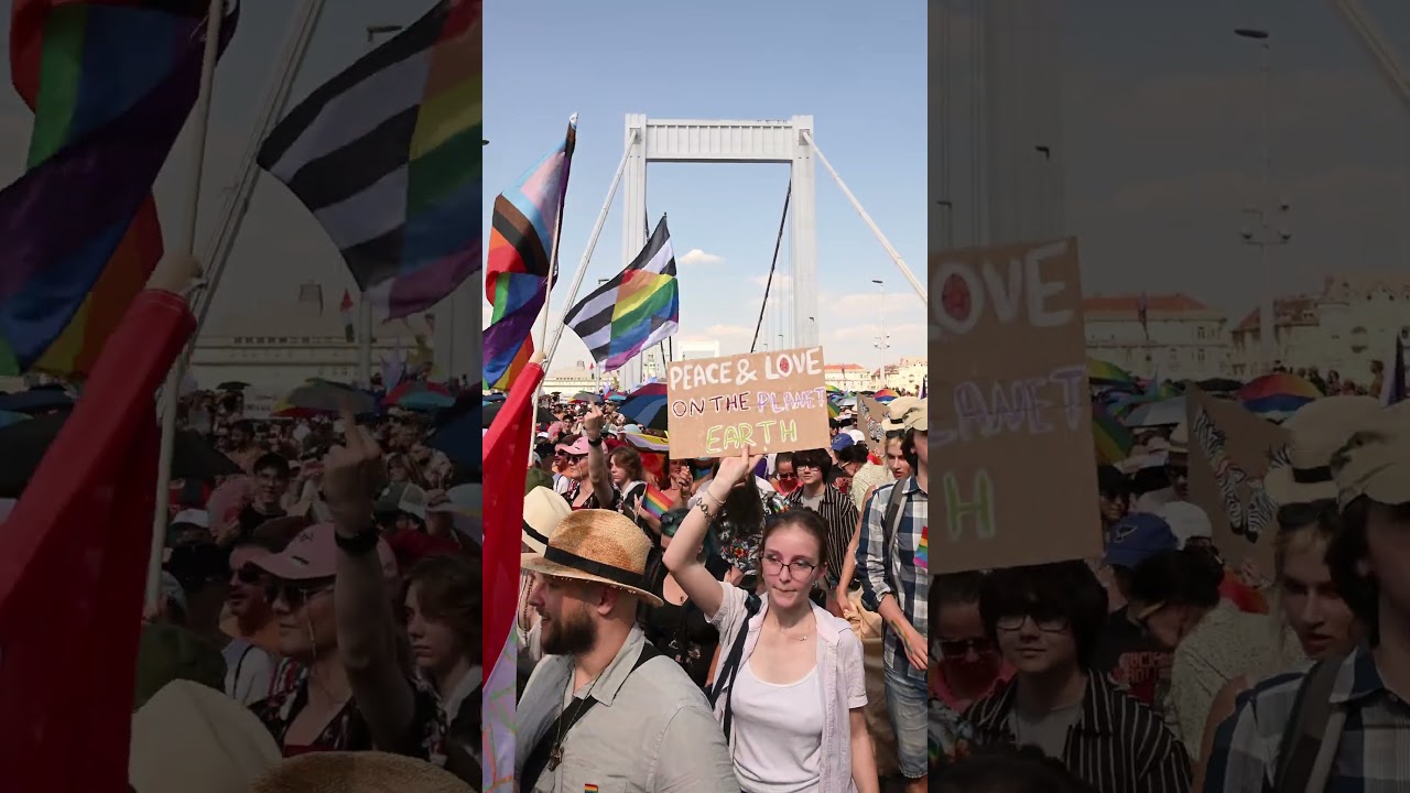 Budapest Pride 2026 🌈 Massive March Through the Heart of the City  #pride #lgbt #pridemonth