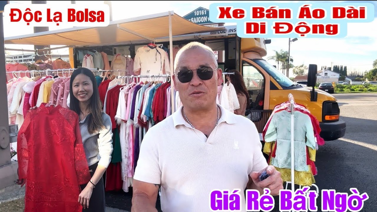 Độc Lạ Lần đầu tiên có tại Bolsa ,xe Bán áo dài tết di động giá rẻ bất ngờ 