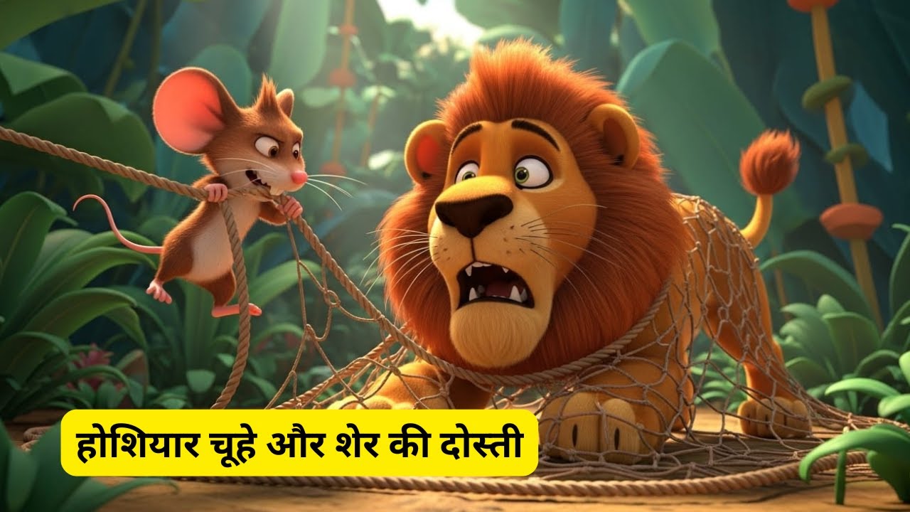 होशियार चूहे और शेर की दोस्ती | SHER KI KAHANI | JUNGLE KI KAHANI | Hindi Kahani 