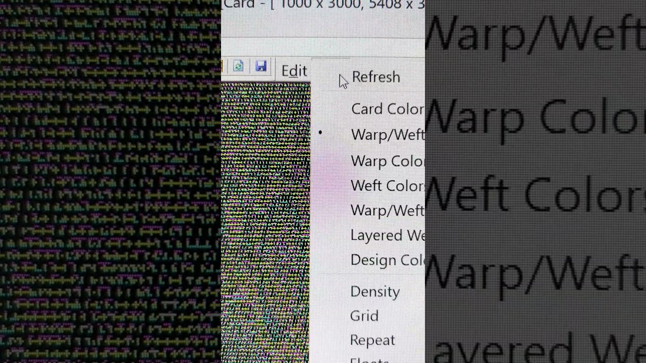 Digital jacquard weaving - Demo video #digitalweaving