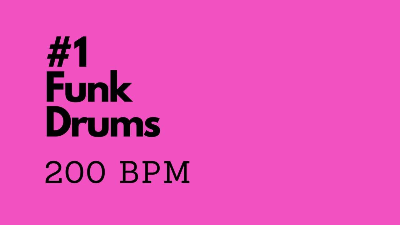 Funk Drums #1 - 200 bpm