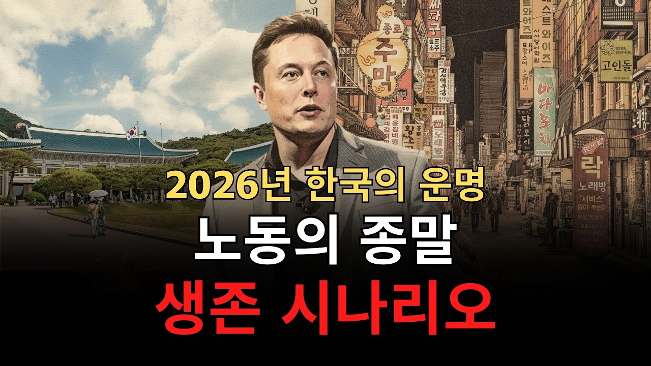 일론 머스크의 경고, 2026년 한국의 운명: AI와 로봇이 가져올 ‘노동의 종말’과 생존 시나리오