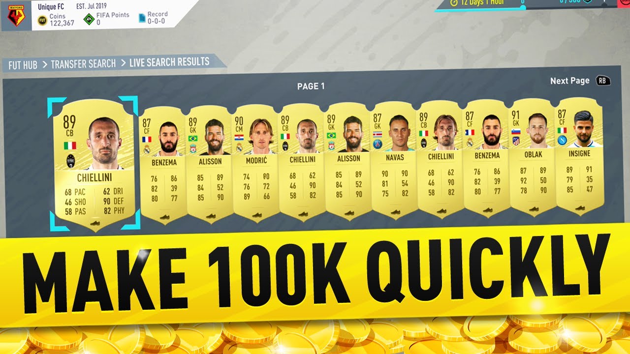 HOW TO MAKE 100K COINS QUICKLY RIGHT NOW! FIFA 20 PARTY BAG SBC TRADING TIP
