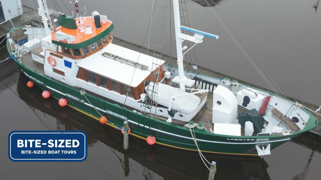 Bite-Sized Boat Tours: Classic 21m Steel Trawler Yacht – Auction Guide €75K