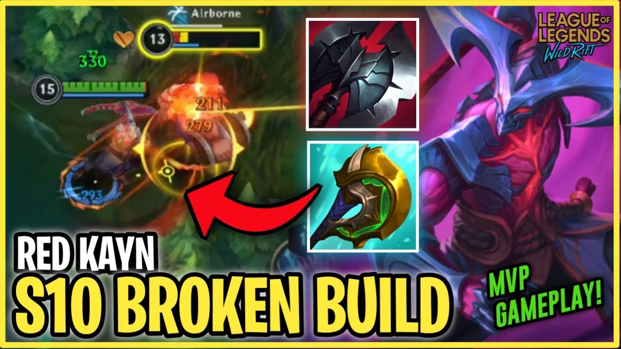 RED KAYN STILL BROKEN FOR SEASON 10 (BEST BUILD AND RUNES) - Wild Rift