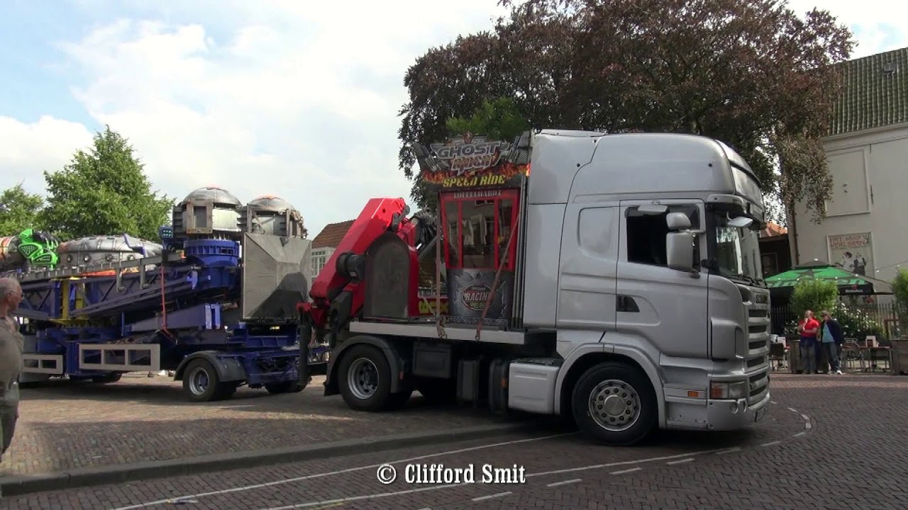 Kermis Hoorn 2017 Transport en opbouw deel 2