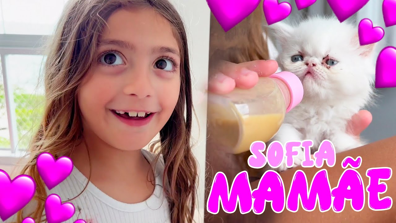 ROTINA DA MANH&Atilde; DA BEB&Ecirc; GATO e sua mam&atilde;e Sofia