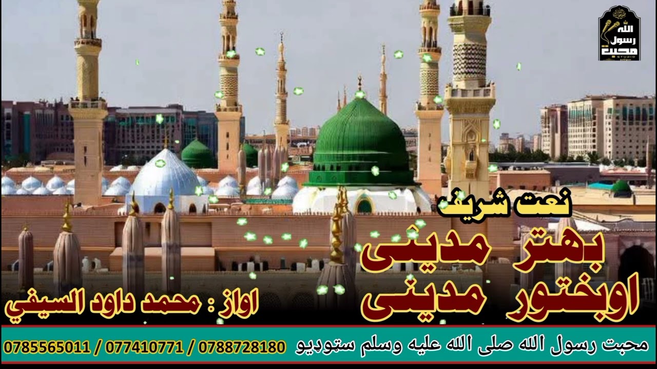 بهتر مدینه اوبختور مدینه اواز : محمد داود السیفی#پښتو_نعت#NaatSharif#MadinaMunawara#SubscribeNow