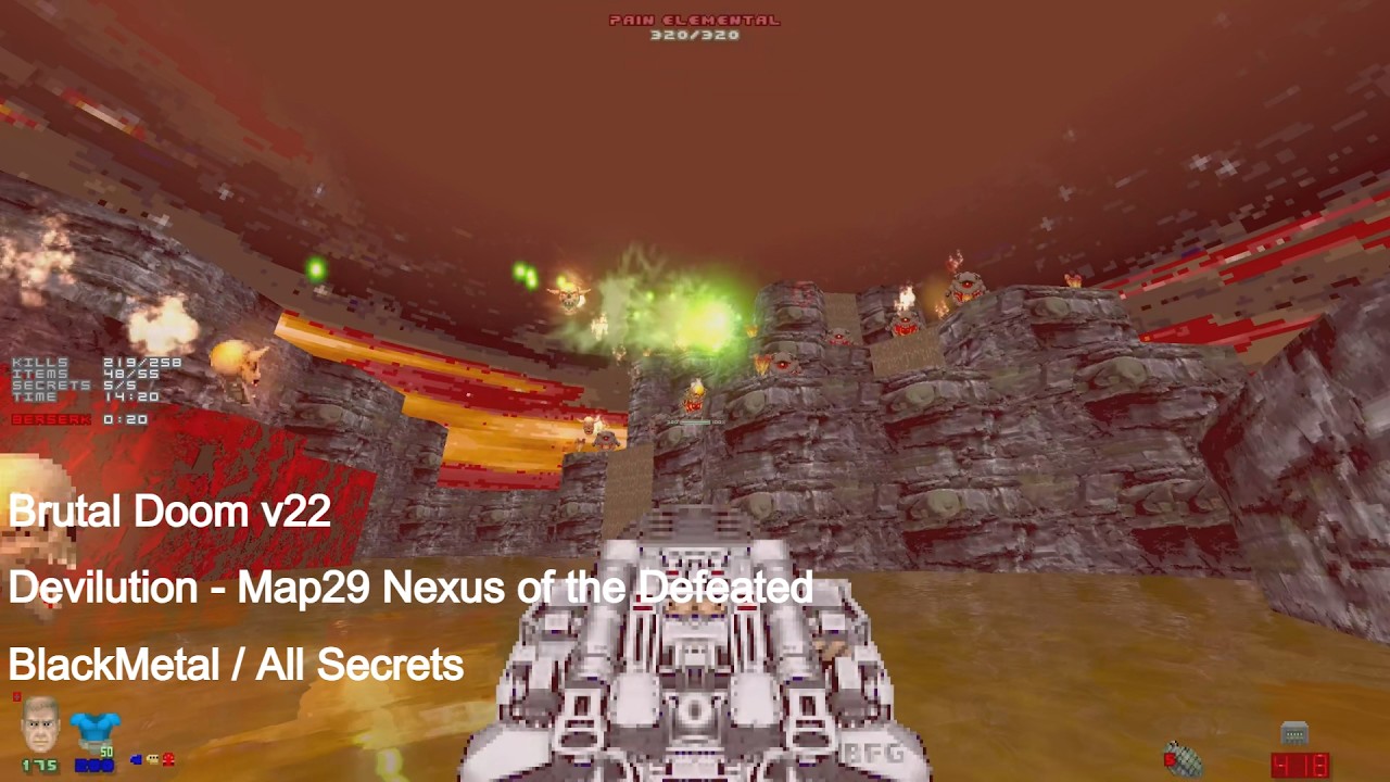 Brutal Doom v22 - Devilution Map29 Nexus of the Defeated (All Secrets)