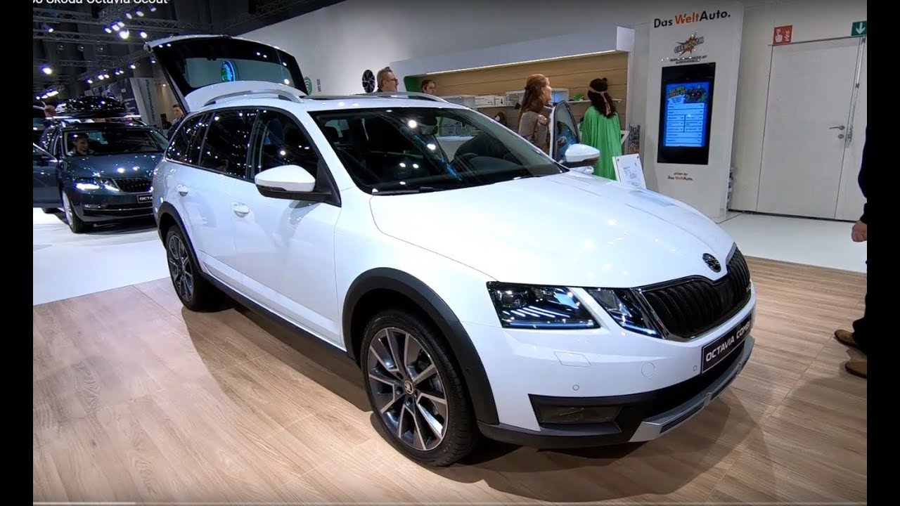 SKODA OCTAVIA SCOUT COMBI 4X4 NEW MODEL WALKAROUND + INTERIOR MOON WHITE COLOUR