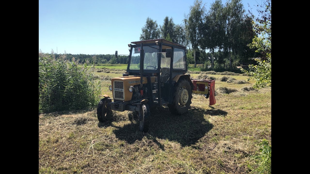 Przewracanie siana 2019 Ursus C-330M + Przewracarka taśmowa Oczami Rolnika #11 🚜 Dźwięk Silnika
