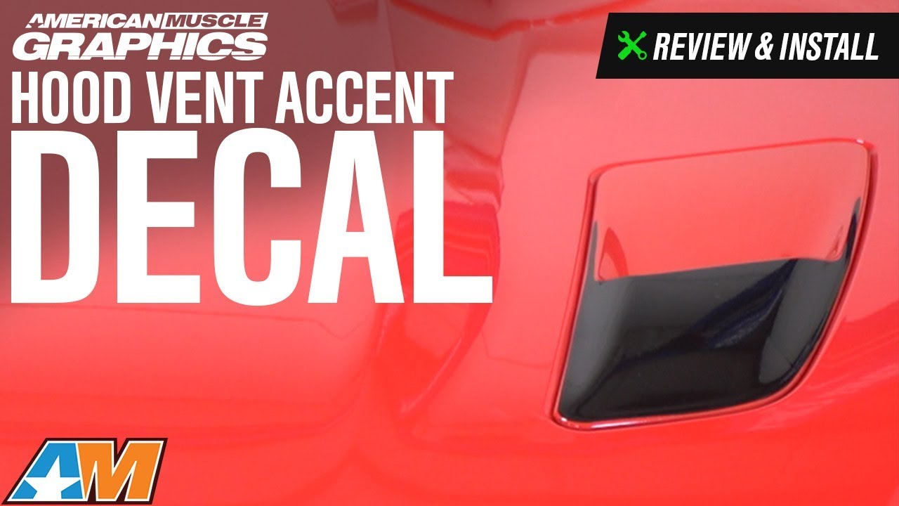 2015-2017 Mustang GT American Muscle Graphics Hood Vent Accent Decals Review & Install