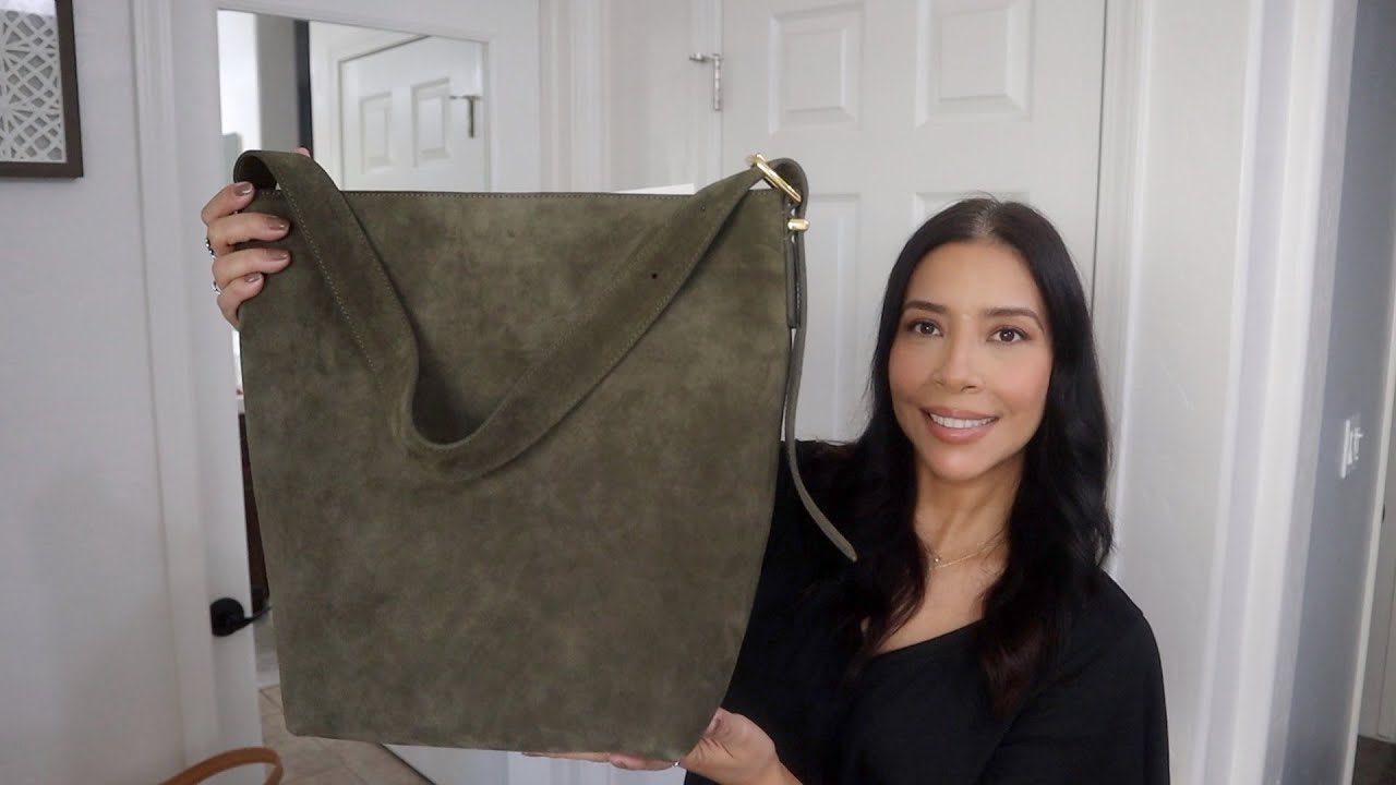 Madewell Essentials suede bucket bag