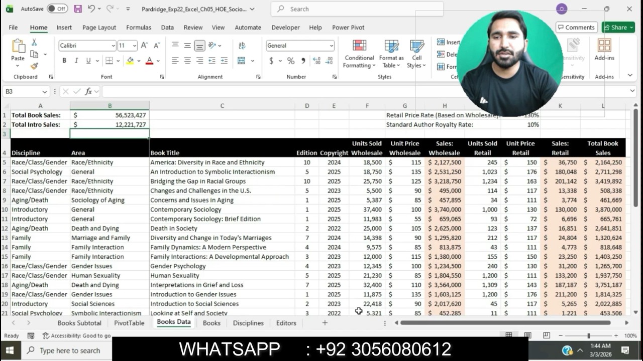Exp22_Excel_Ch05_HOE - Социология 1.4 | Практическое упражнение по главе 5 в Excel (Exp22) – Соци...