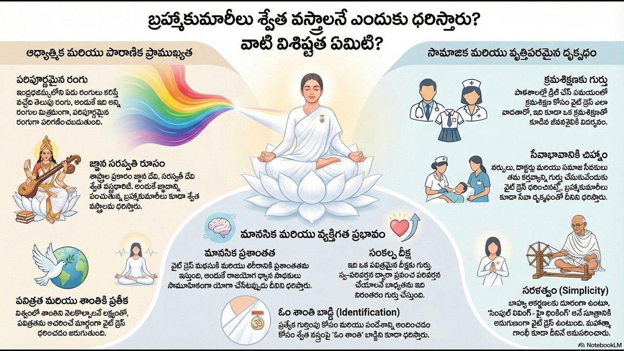 01 బ్రహ్మాకుమారీల తెల్లని వస్త్రాల అసలు రహస్యం ఏమిటి?