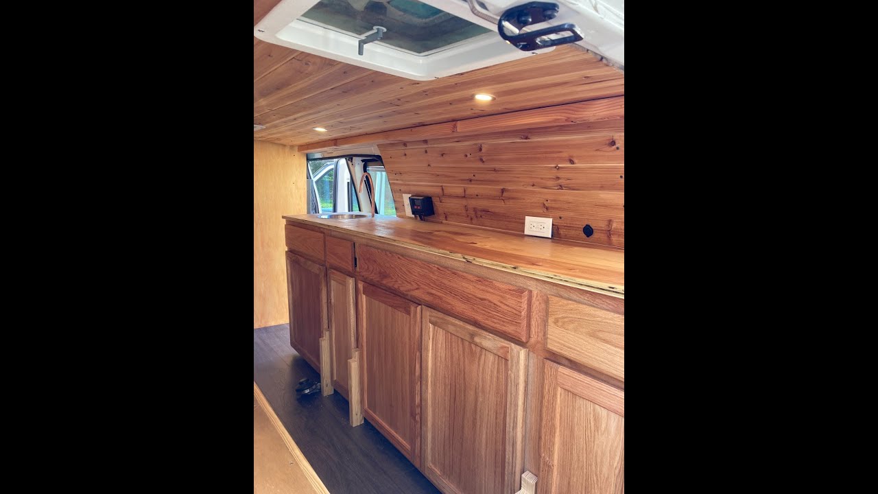 Cabinets and Countertop - Ford E150 Van Build