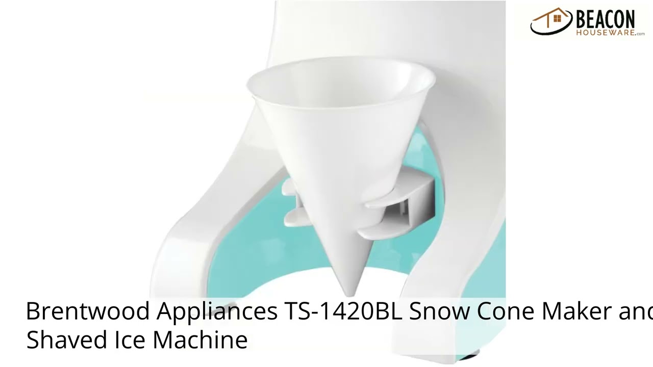 Brentwood Appliances TS-1420BL Snow Cone Maker and Shaved Ice Machine