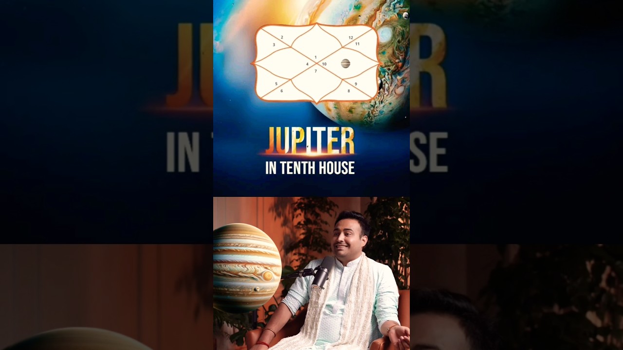 10th House Jupiter in Birth Chart Horoscope - Explained by Astrologer Arun Pandit #jupiter