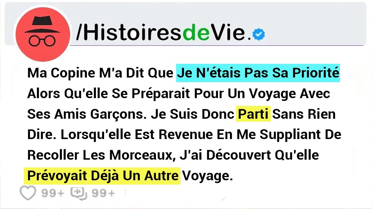 Ma Copine M’a Dit Que Je N’étais Pas Sa Priorité, Alors Qu’elle Se Préparait Pour Un Voyage Avec Ses