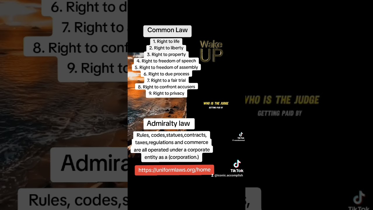 Admiralty maritime law vs Common law