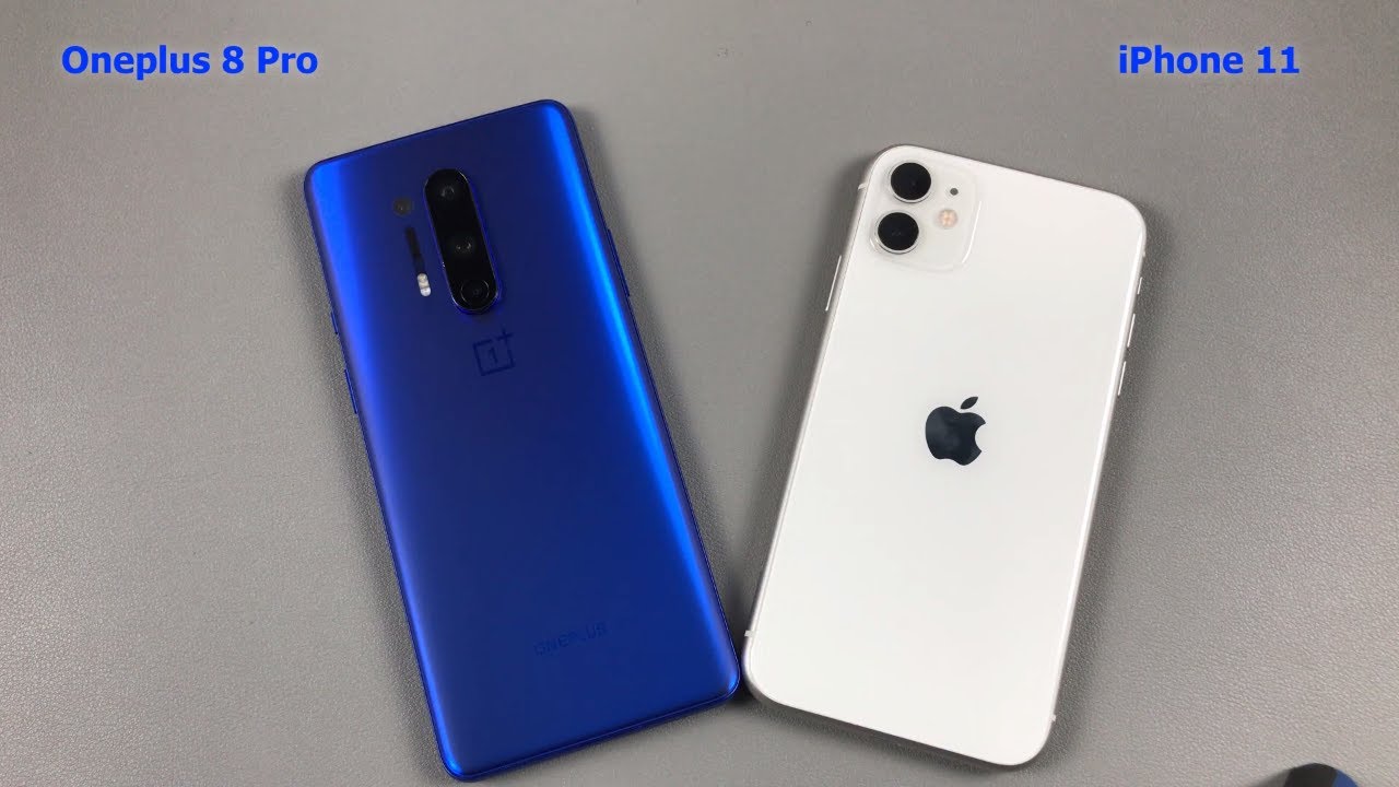 iPhone 11 vs OnePlus 8 Pro 5G Speed Test, Display Test
