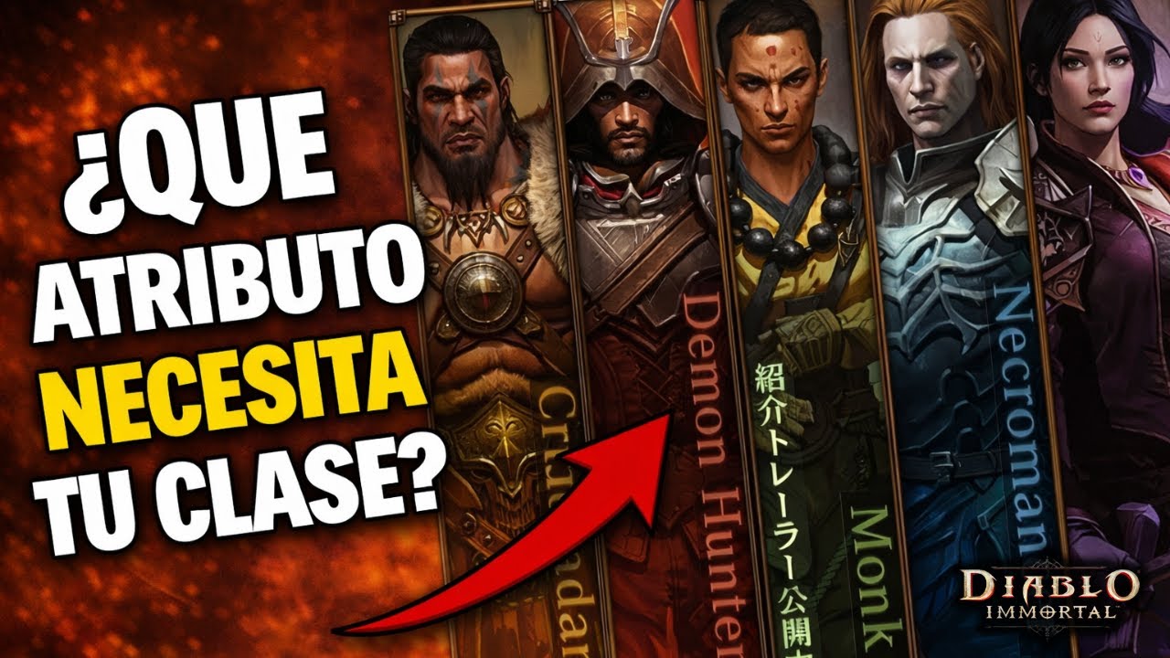 Guía de Atributos Secundarios POR CLASE: ¿Qué debes priorizar? / Diablo Immortal