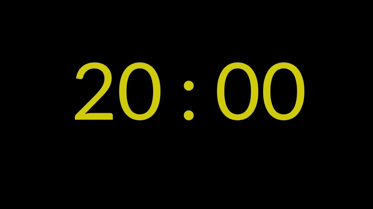 20 Minutes Countup Timer - Silent 