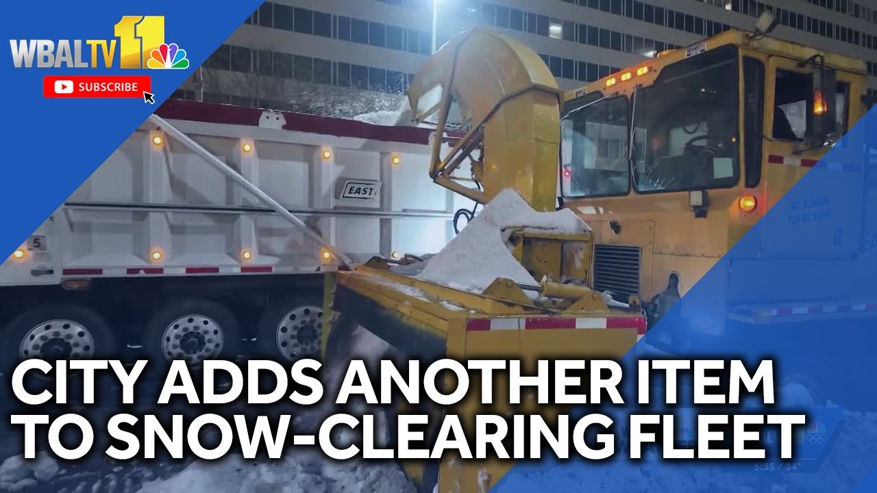 Baltimore City adds more artillery to snow-clearing fleet
