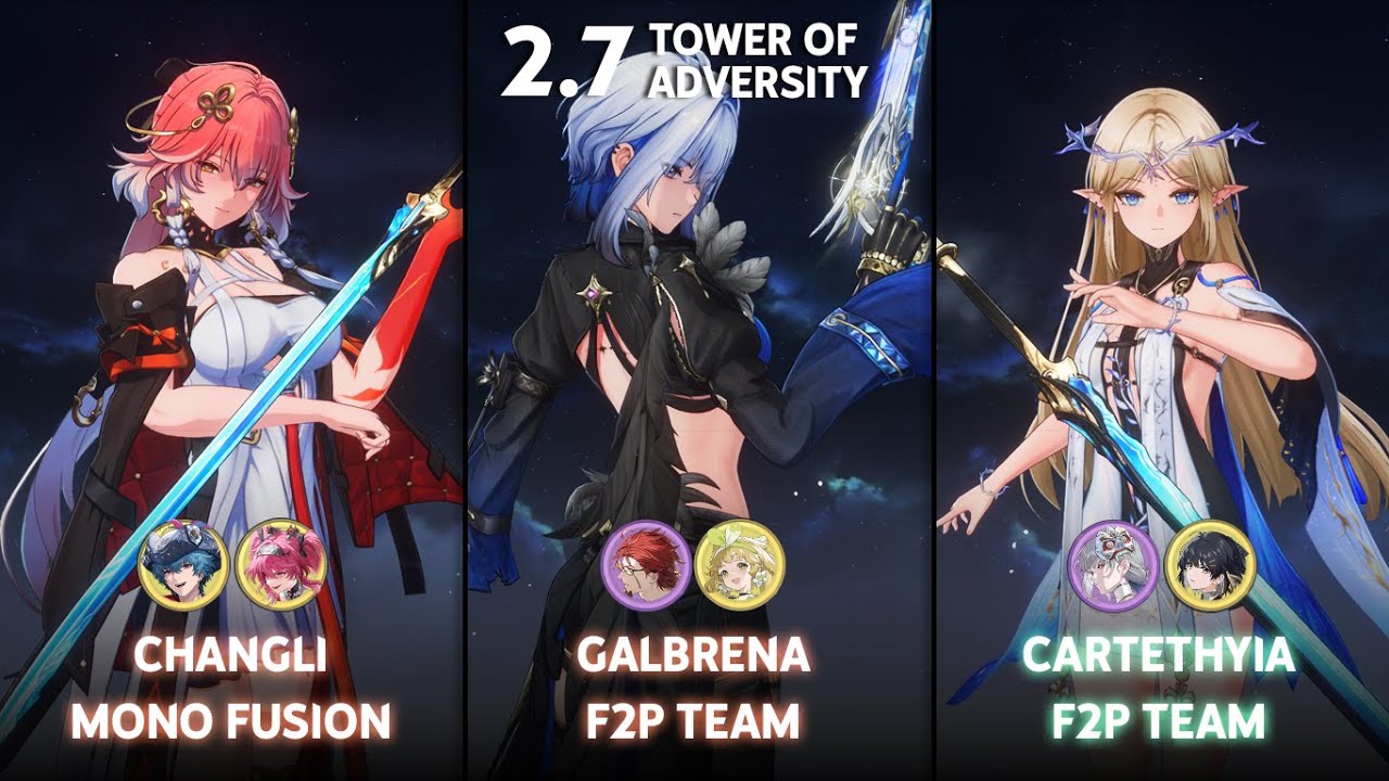 NEW ToA 2.7 | S0R1 Galbrena F2P Team / S0 Changli Mono Fusion / S0 Cartethyia F2P | Wuthering Waves
