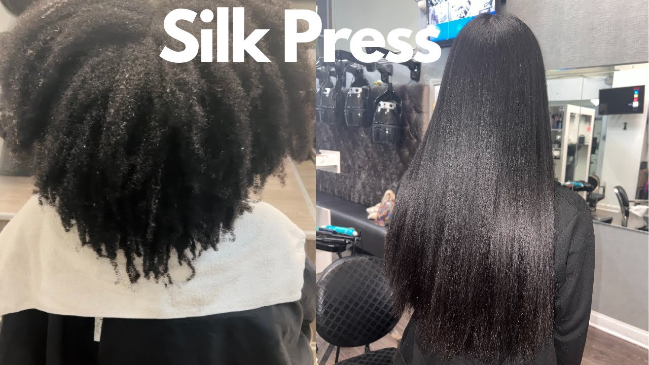 My First Silk Press in Yearssssss + Trim!!!  Type 4B/4C Natural Hair