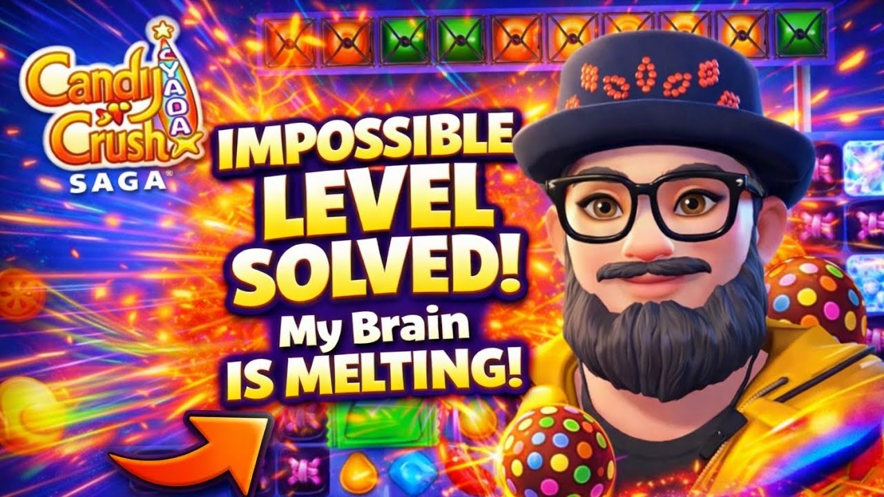 CANDY CRUSH SODA SAGA IMPOSSIBLE LEVEL SOLVED! (My Brain is MELTING!)