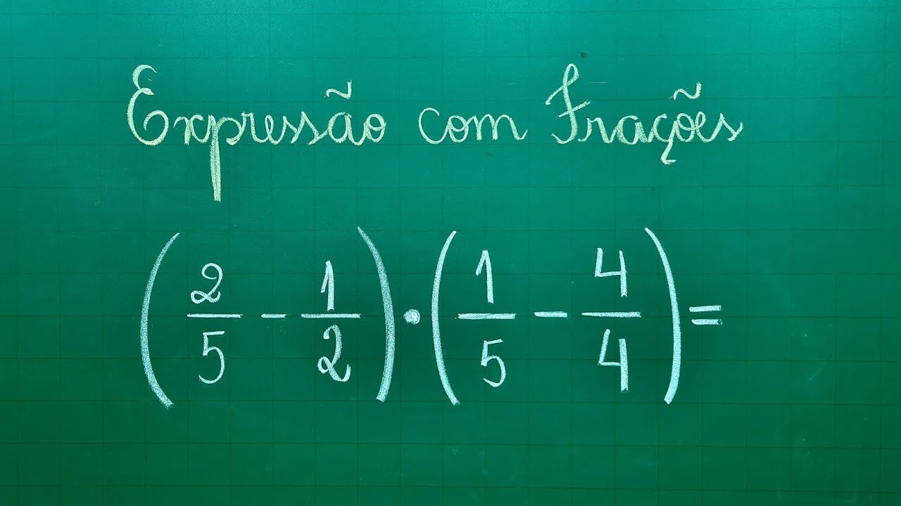 FRAÇÃO - EXPRESSÃO COM FRAÇÕES - Professora Angela Matemática