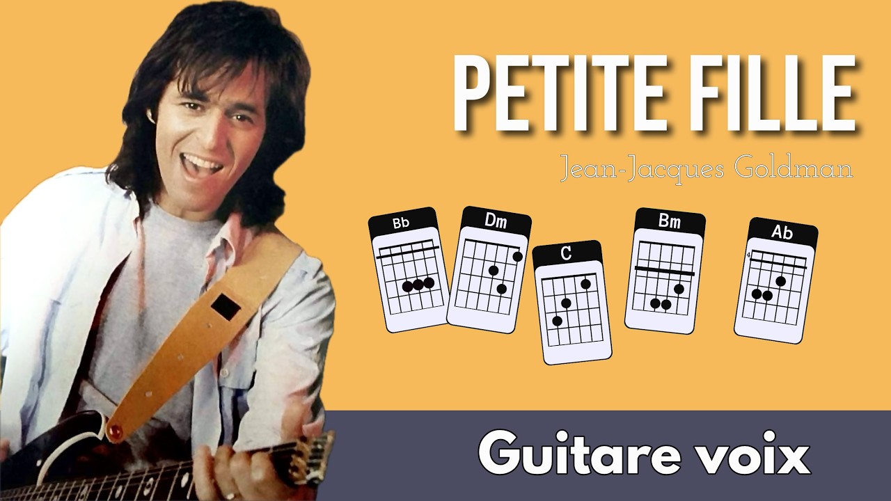 Petite Fille - Jean-Jacques Goldman cover guitare et voix avec les accords #acoustique #coverguitare