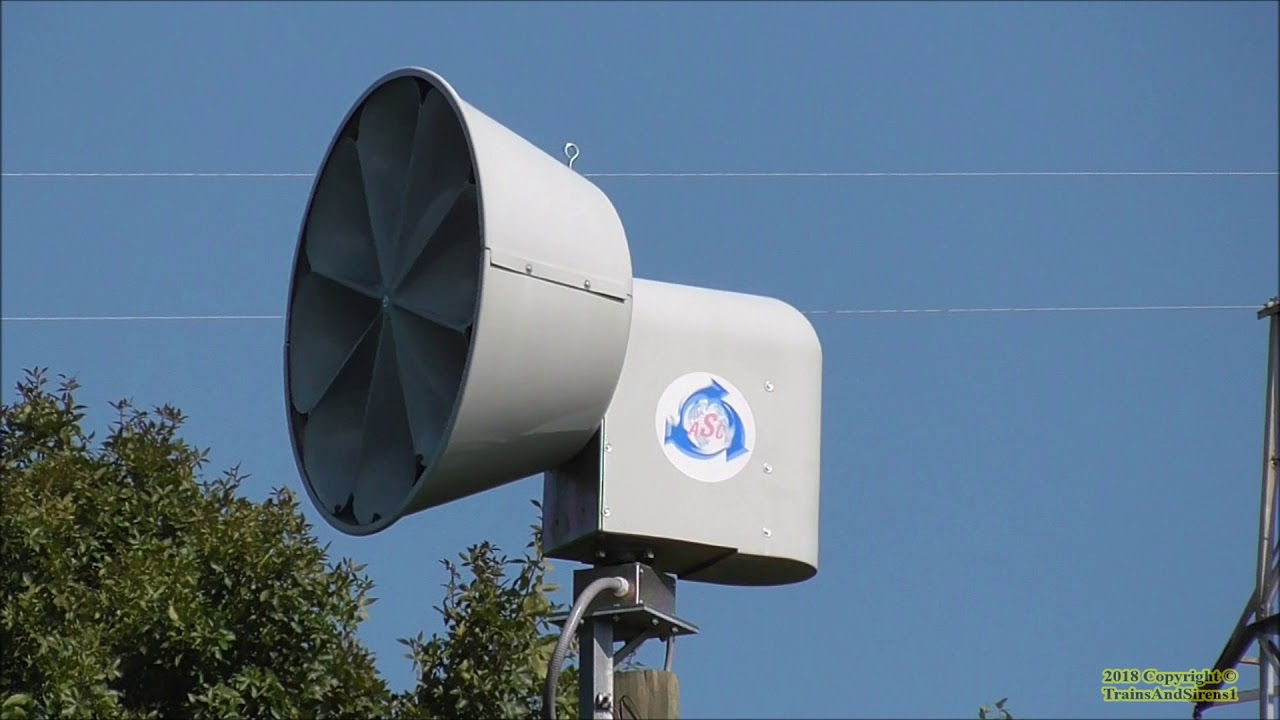 ASC T-128 Monthly Tornado Siren Test, 3 Min. Alert - Gaffney, SC 9/1/18