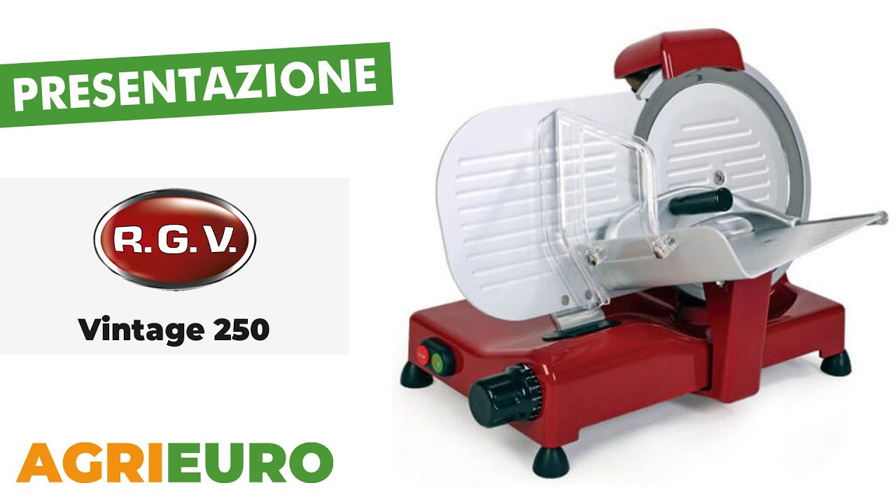 Presentazione dell'Affettatrice RGV Vintage 250 Rossa