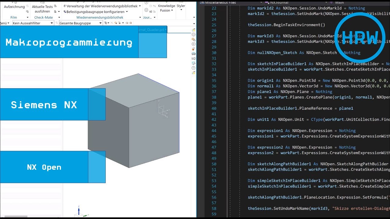 Einstieg in Siemens NX open