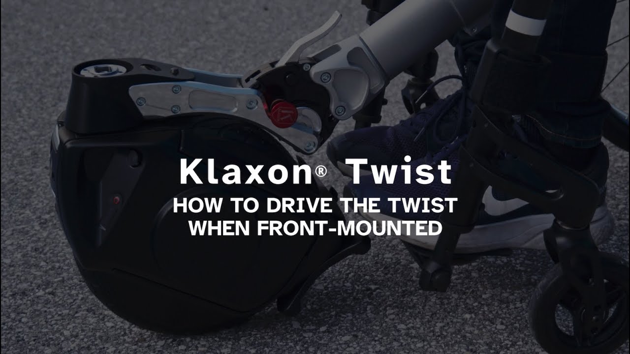 How to drive the Klaxon® Twist device when front-mounted