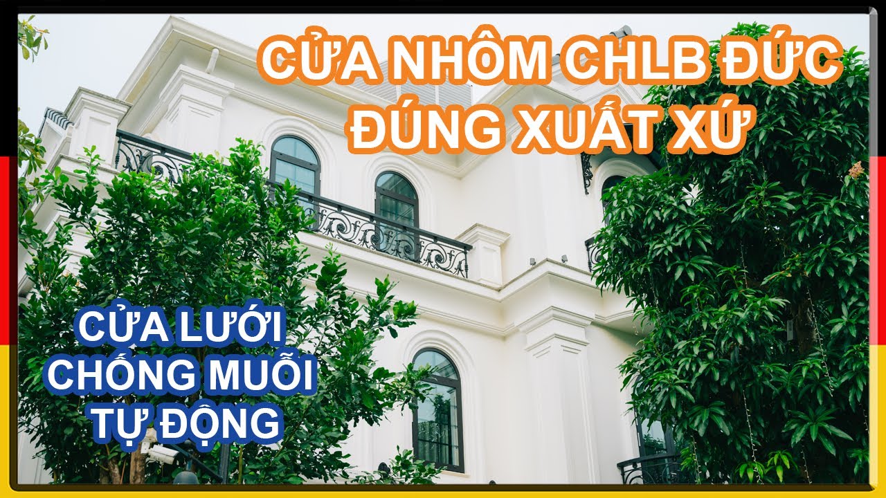 Alice Villa - Vinhomes Riverside sử dụng cửa nhôm nhập khẩu CHLB Đức