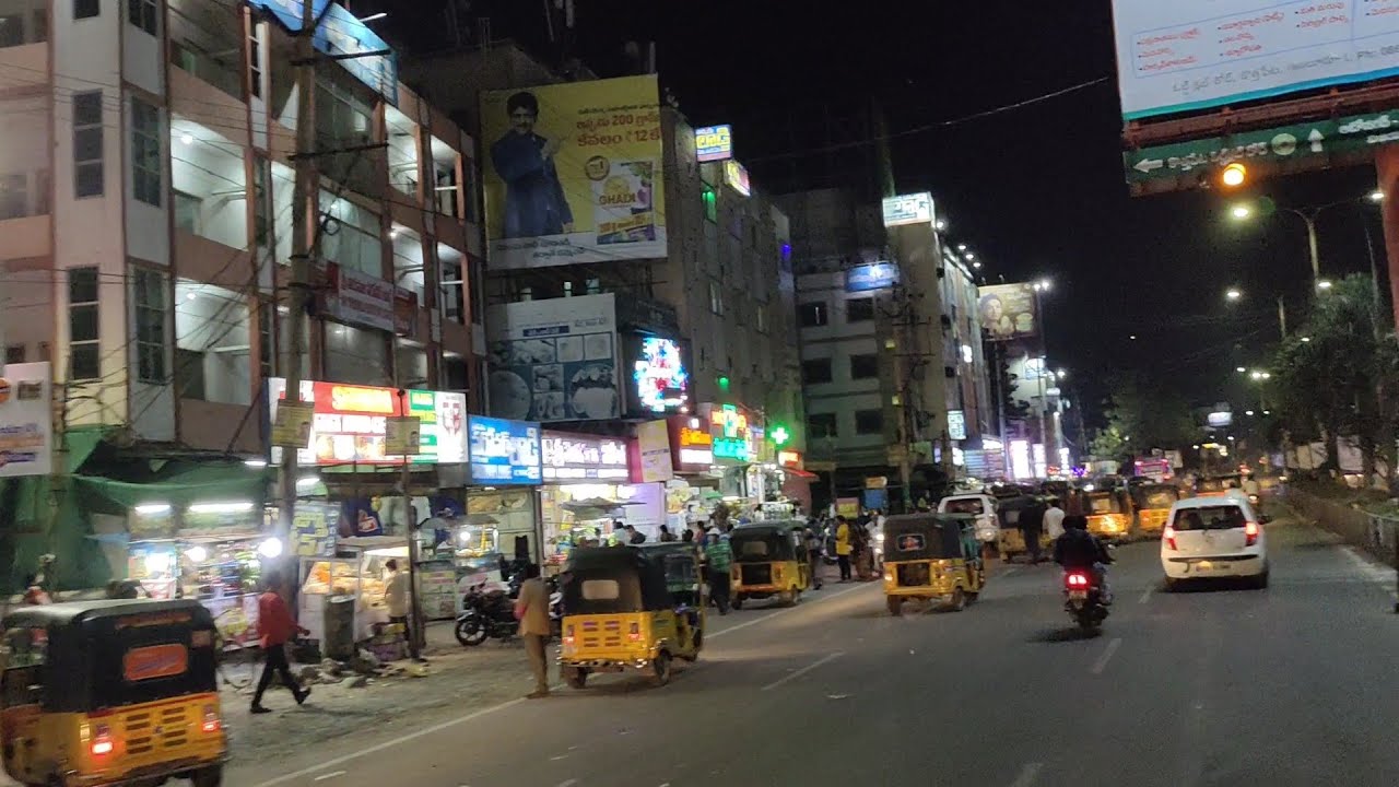 Guntur city night time view 👍|| Guntur night life