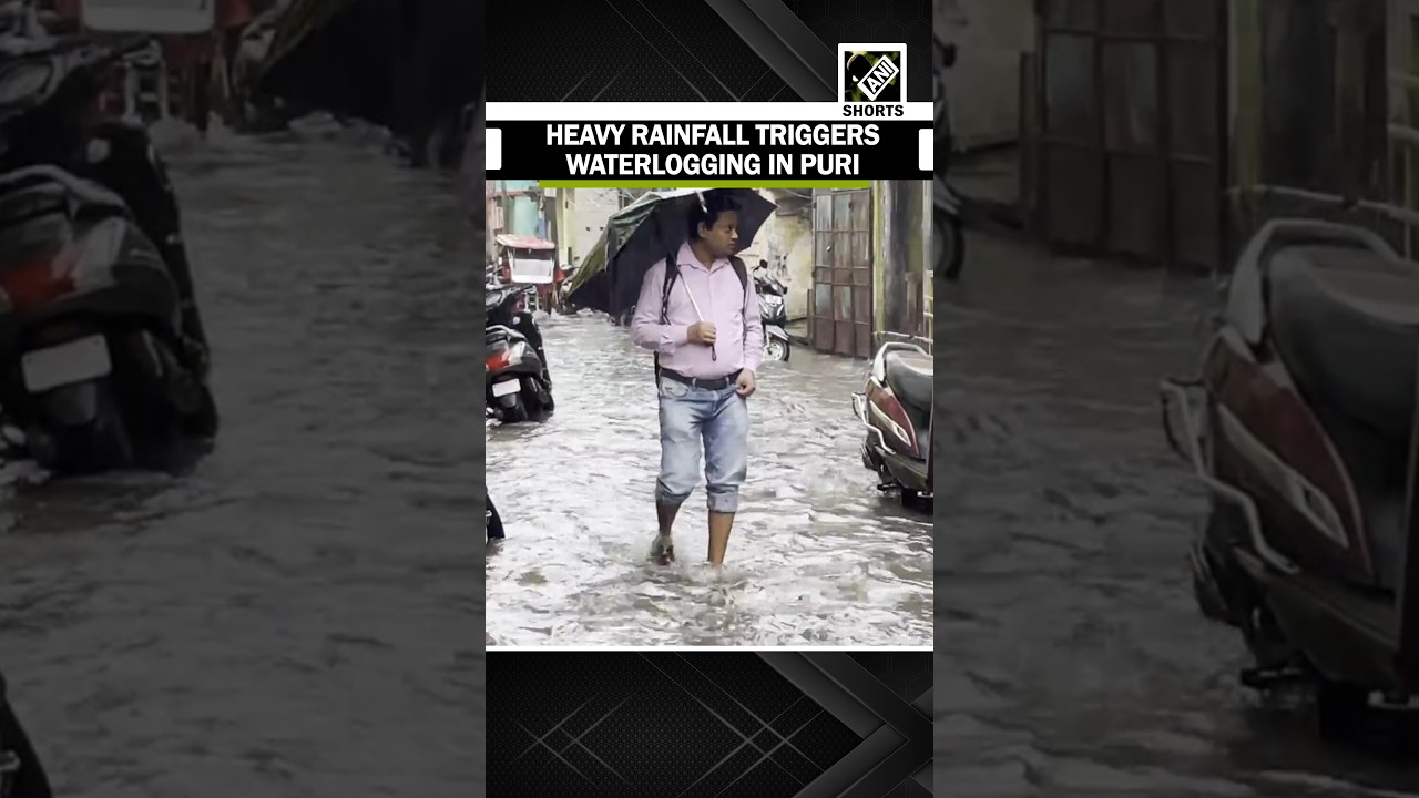 Heavy rainfall triggers waterlogging in Odisha&rsquo; Puri | Odisha Rains |