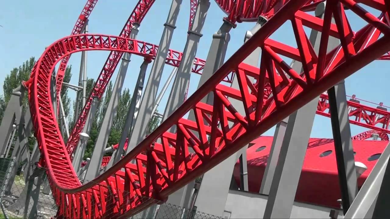 iSpeed Roller Coaster POV - Front Seat - Mirabilandia, Italy
