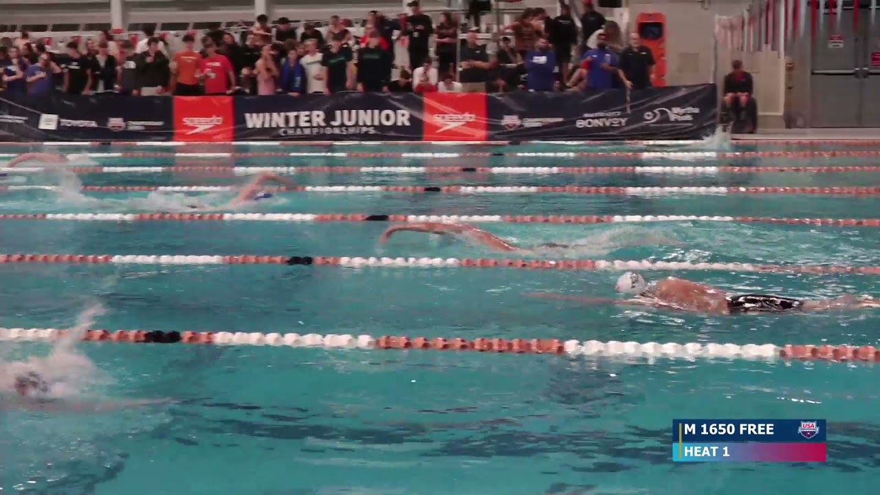 Chai Wins | Men’s 1650y Free Fast Heat | 2021 Speedo Winter Junior Championships - West